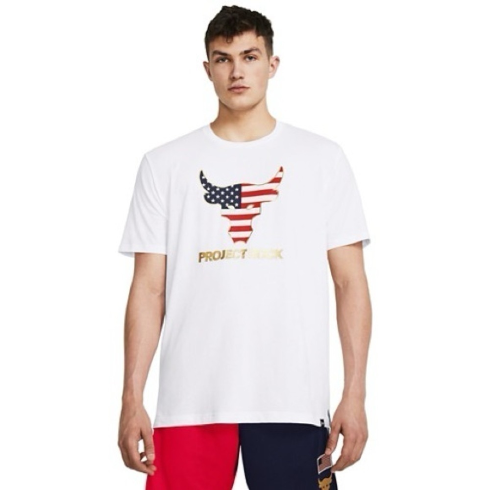 COPY - Men's Under Armour Project Rock RWB Graphic T-Shirt Size XL American - Picture 5 of 5